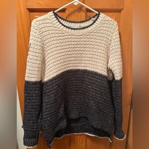 Victoria’s Secret PINK White/Black Sweater (Size S)